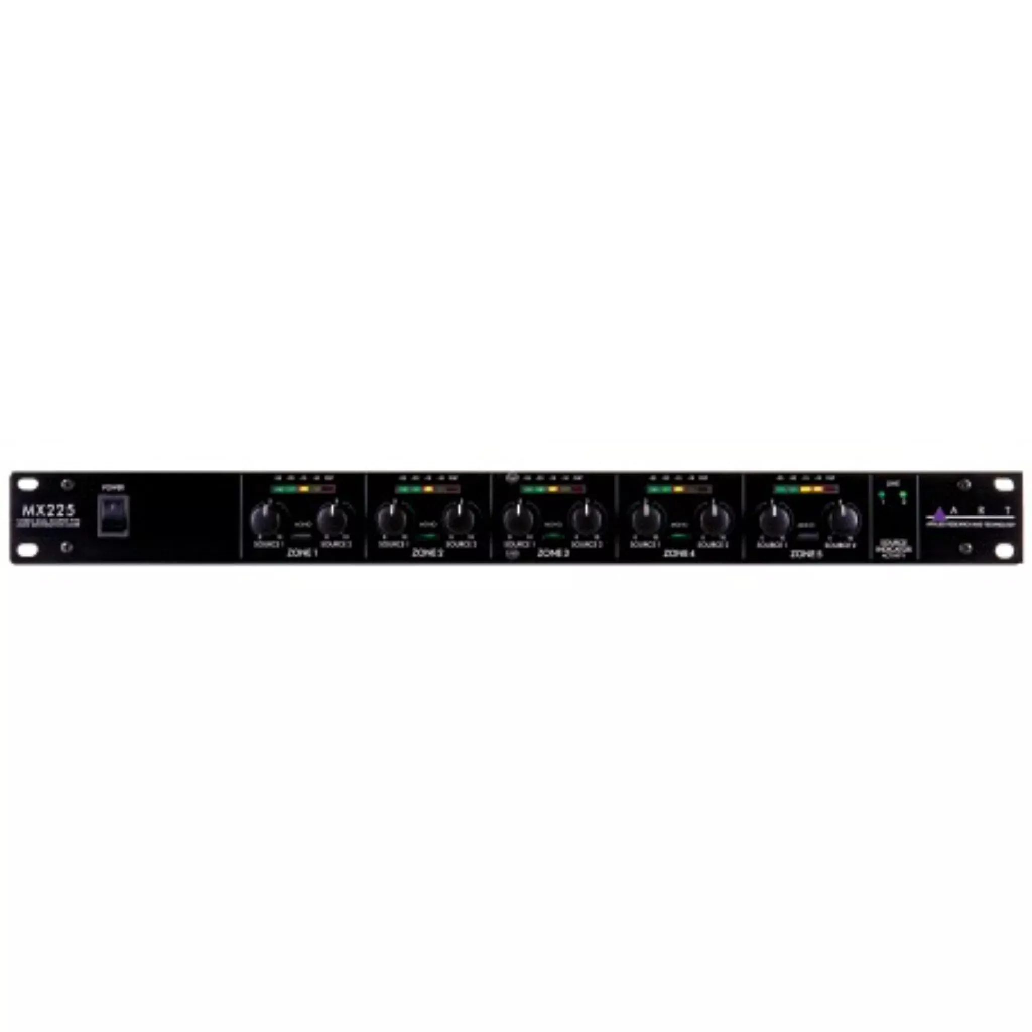 ART MX225U Stereo Dual-Source 5-Zone Distribution Mixer