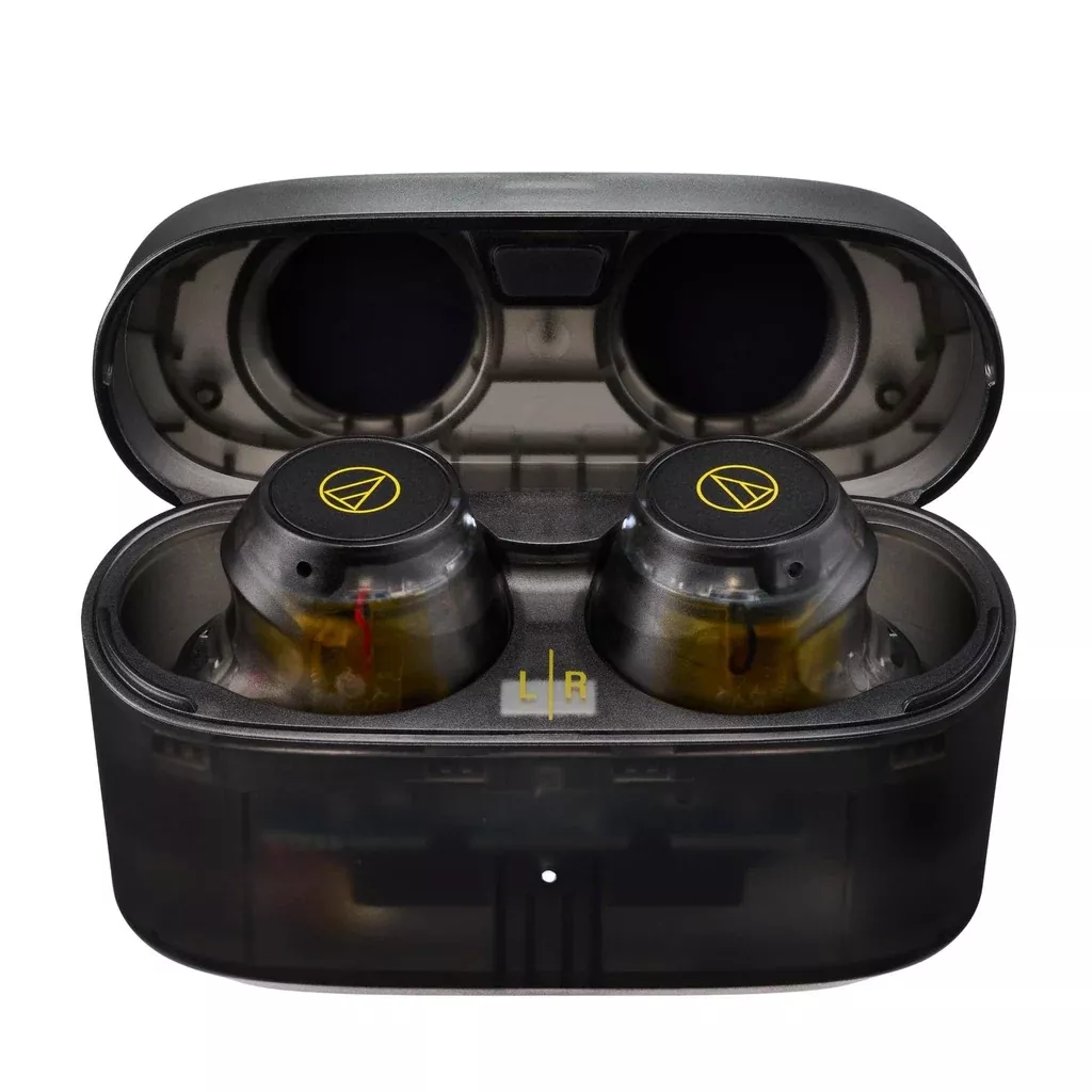 Audio-Technica ATH-CKS30TW+ Wireless Earbuds, Translucent Black