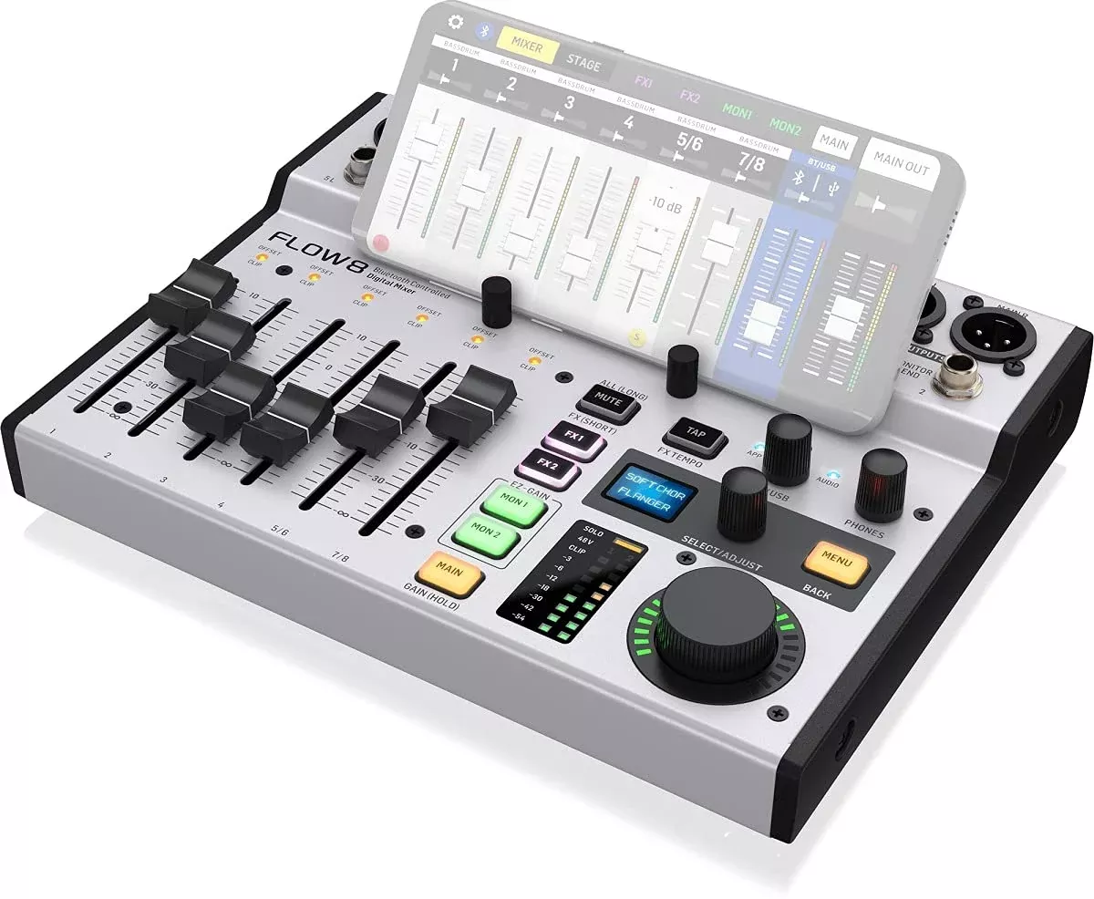 Behringer FLOW 8 8-Input Digital Mixer with Bluetooth and App Control