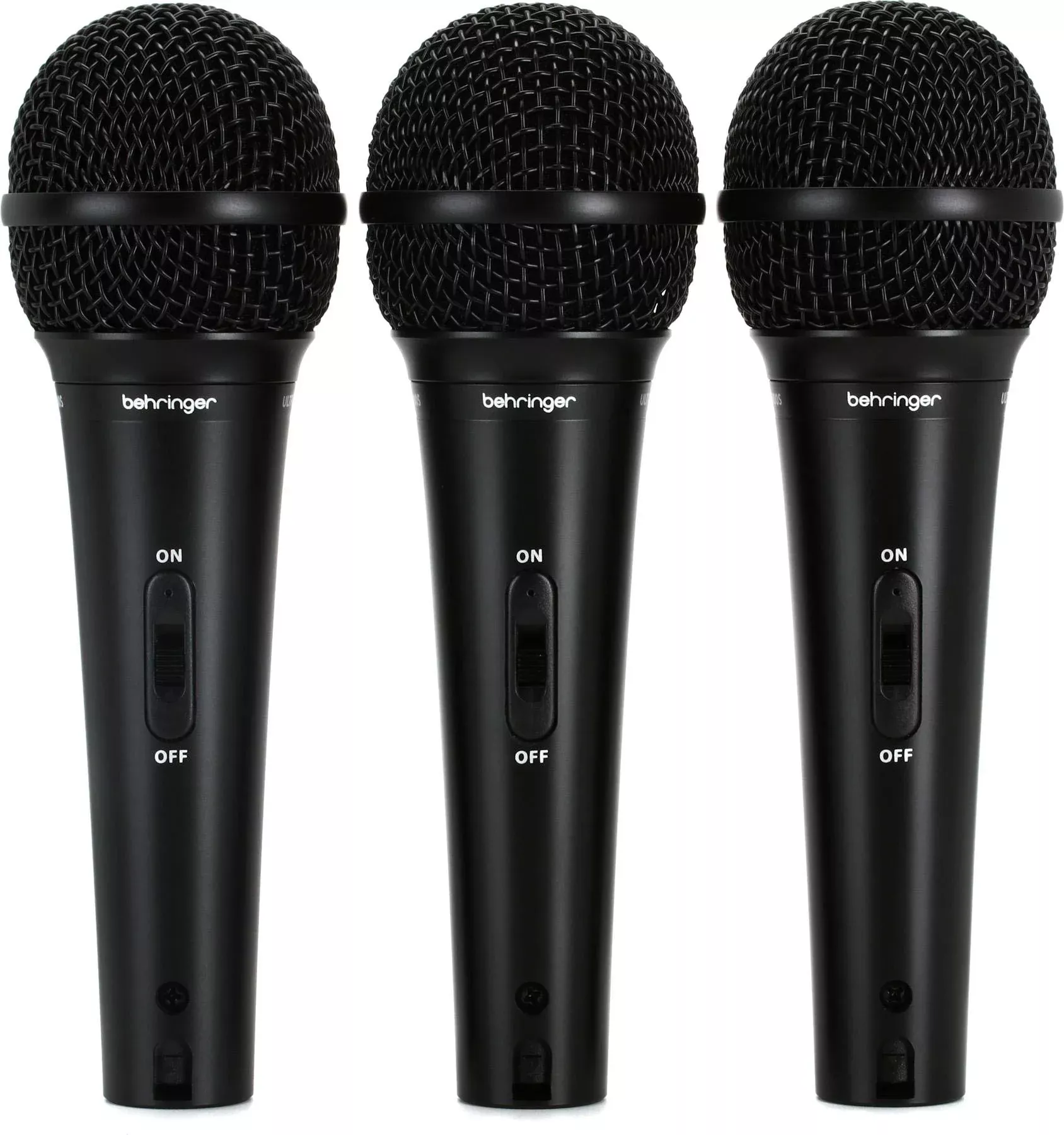 Behringer ULTRAVOICE XM1800S Dynamic Cardioid Microphone, 3-Pack