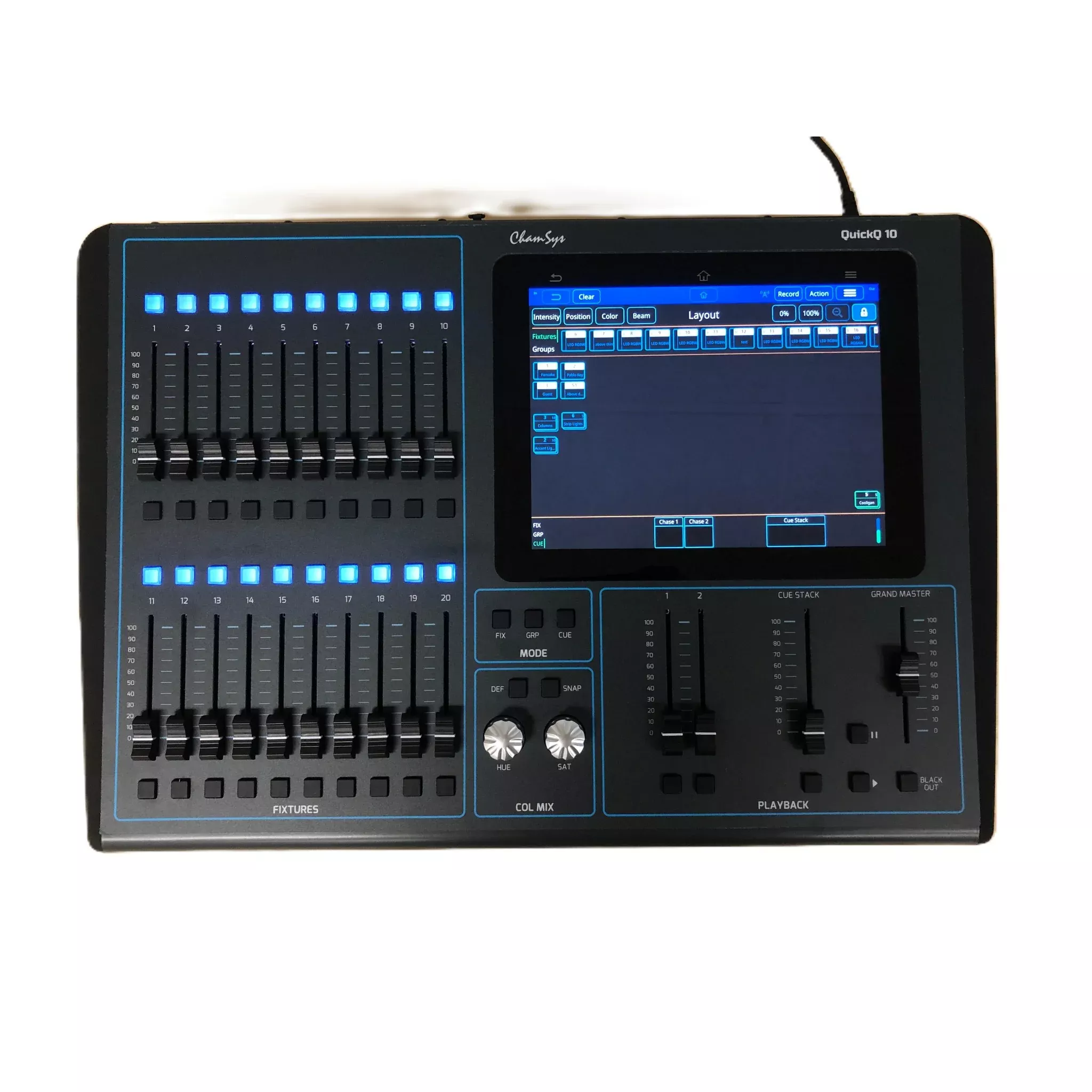 ChamSys QuickQ 10 DMX Lighting Console Touchscreen (Used)