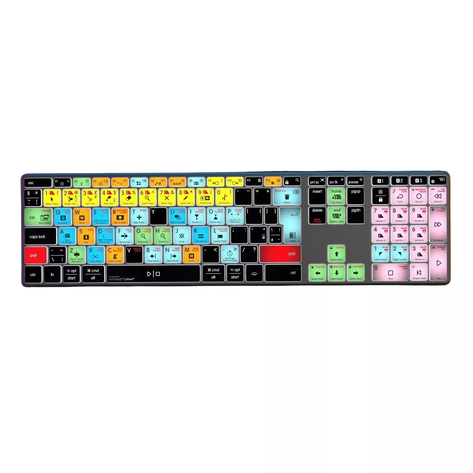 Editors Keys Cubase Wireless Backlit Keyboard - Mac & PC