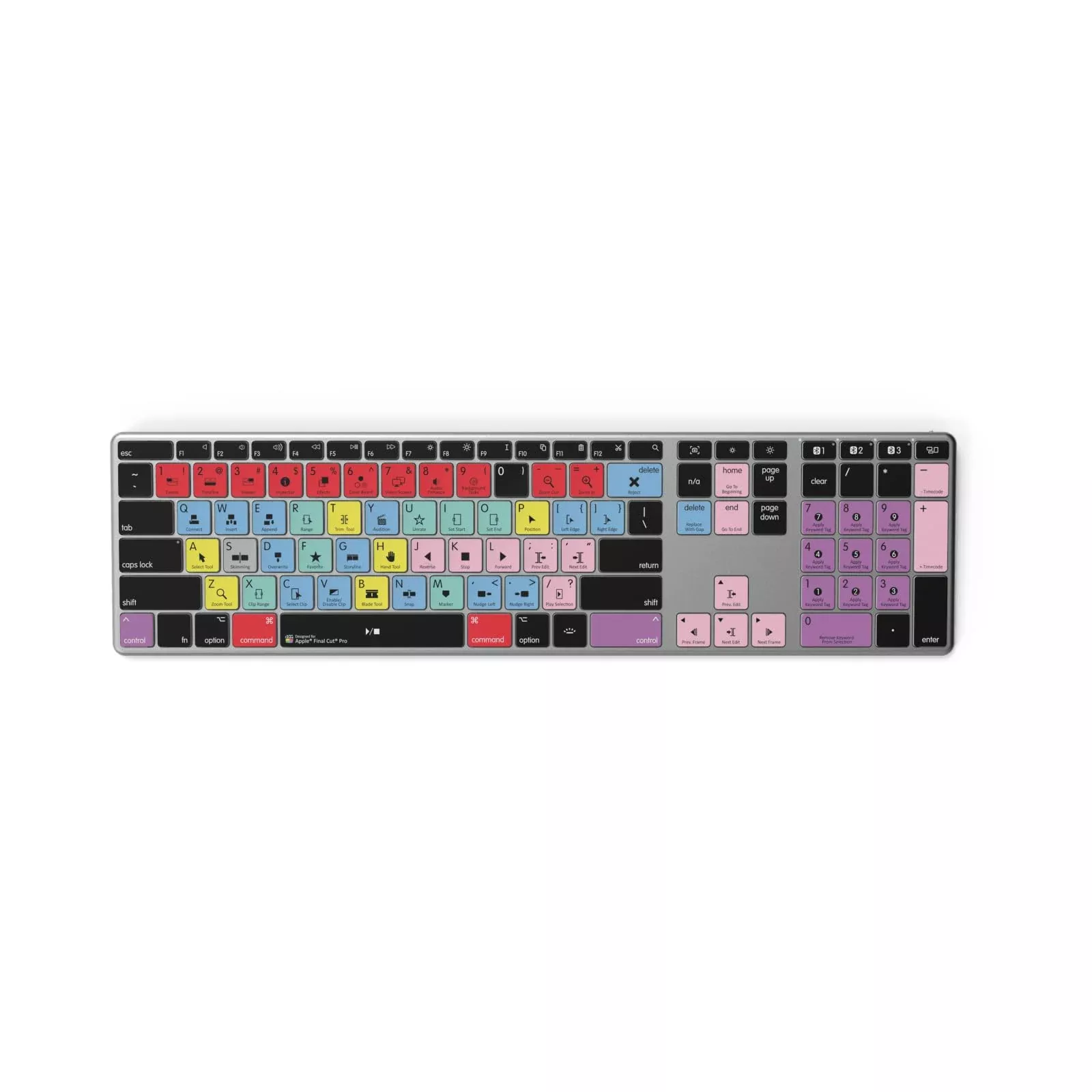 Editors Keys Final Cut Pro Wireless Backlit Keyboard - Mac