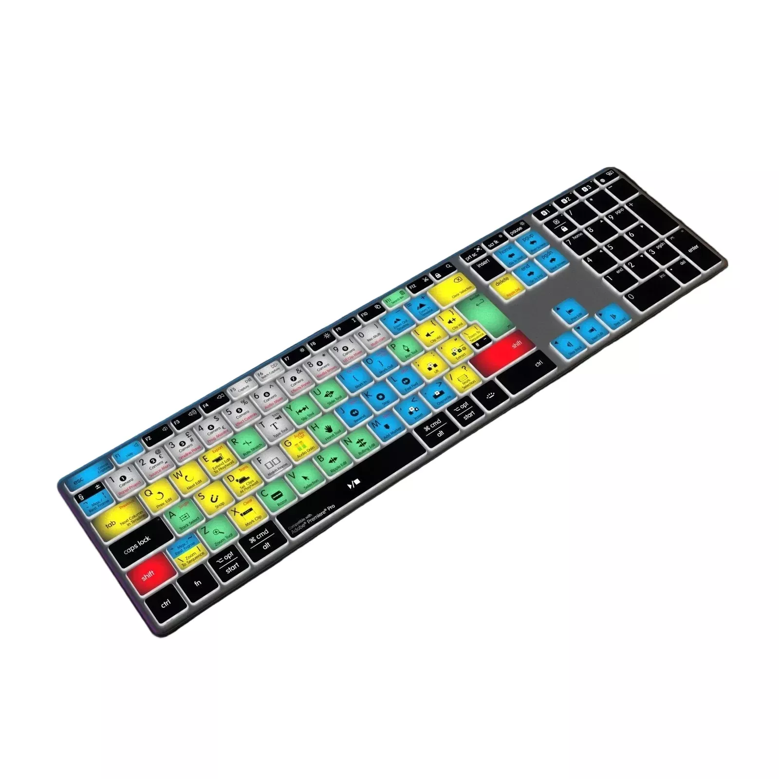 Editors Keys Premiere Pro Wireless Backlit Keyboard - Mac