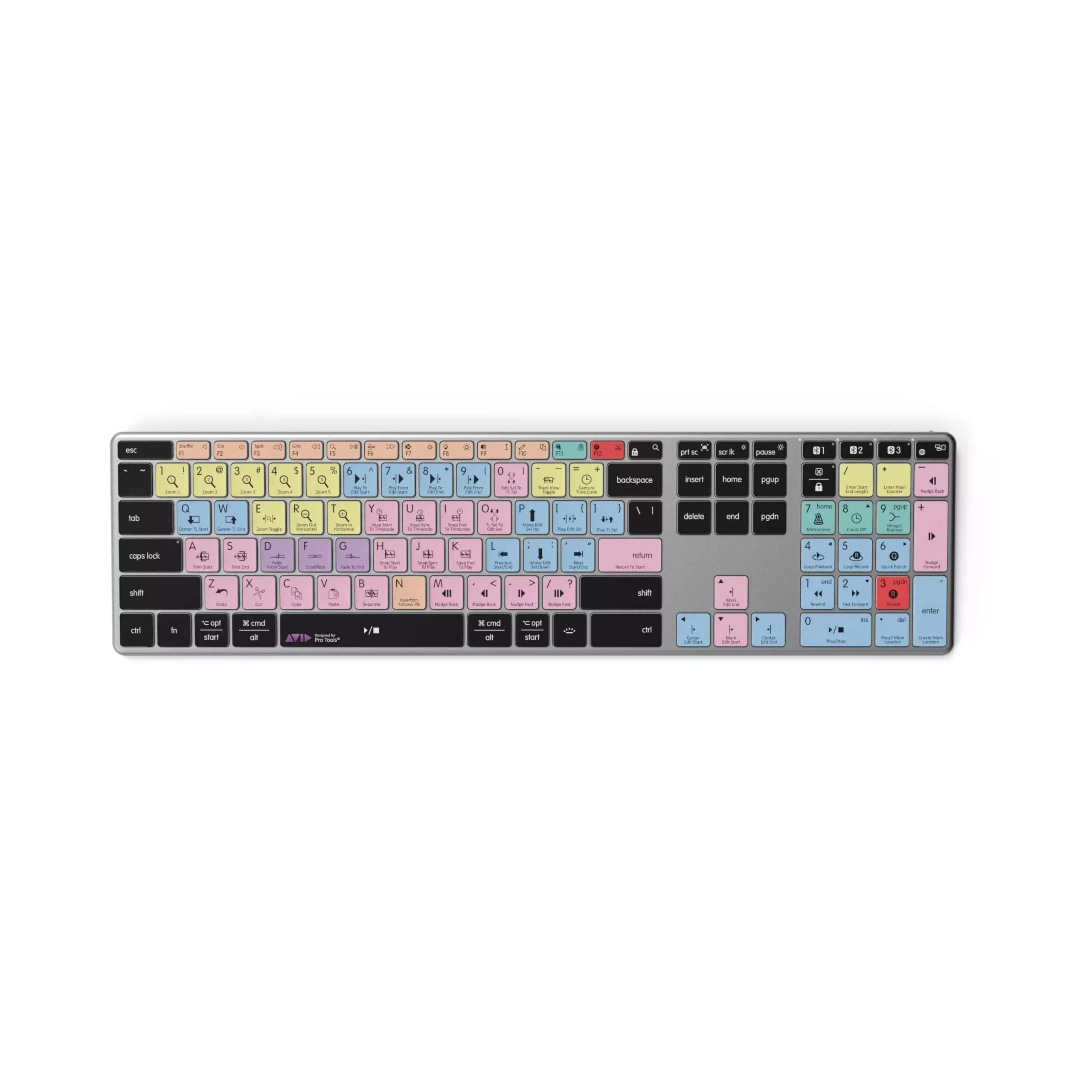 Editors Keys Pro Tools Wireless Backlit Keyboard - Mac & PC