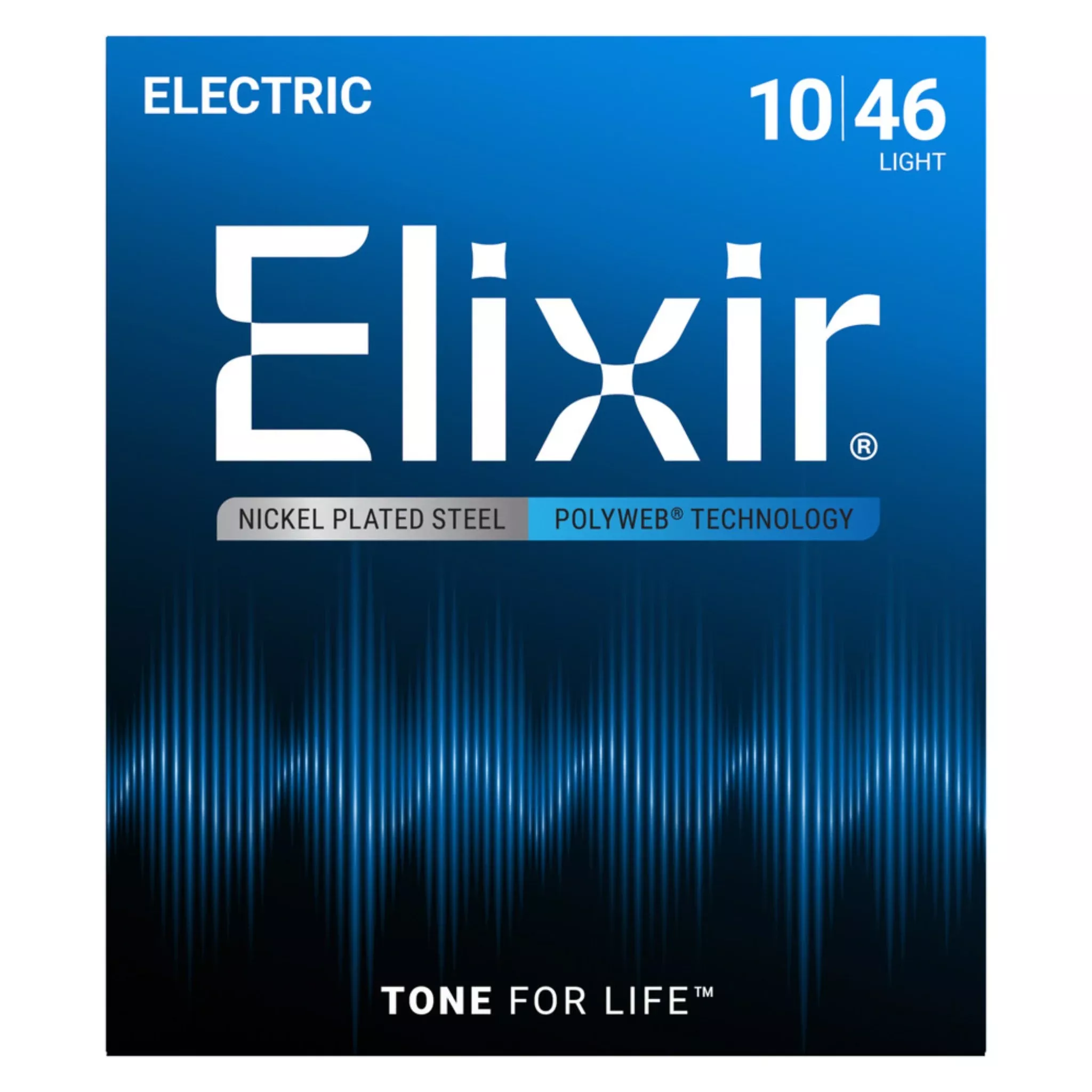 Elixir 12050 Nickel-Plated Steel POLYWEB Electric Guitar Strings - Light (10-46)