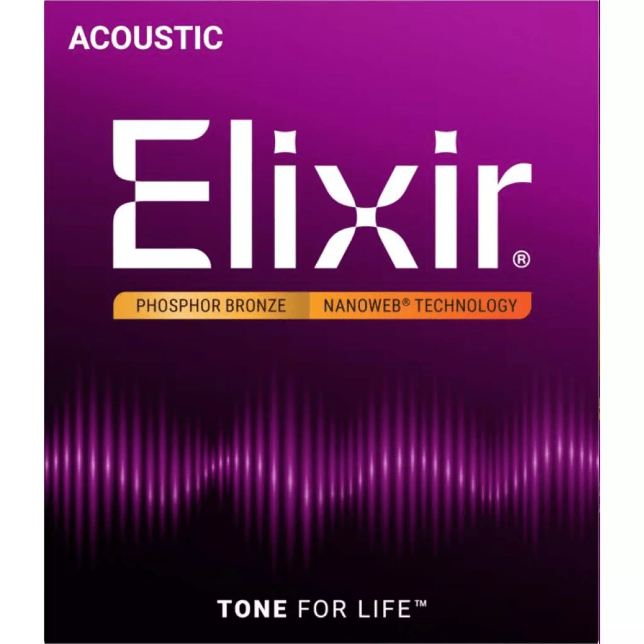 Elixir 16546X Phosphor Bronze NANOWEB Acoustic Guitar Strings 3-Pack - Medium (13-56)