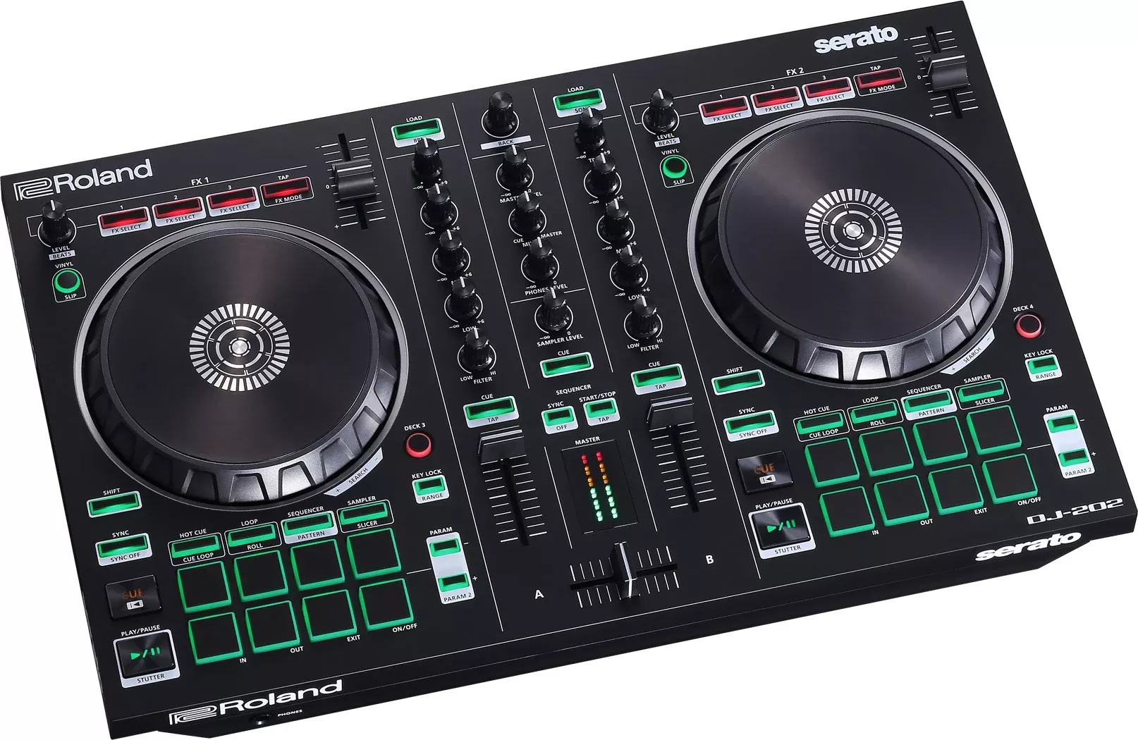 Roland DJ-202 Two-Channel DJ Controller with TR Drums