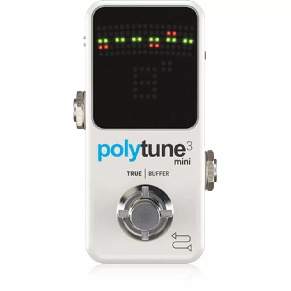 TC Electronic POLYTUNE 3 MINI Tiny Polyphonic Tuner with Multiple Tuning Modes